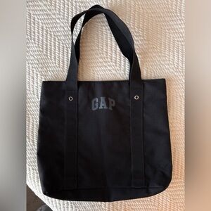 GAP Black Canvas Messenger Tote